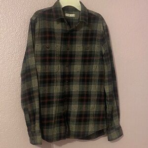 Sonoma Men's Plaid Shirt - Black, Gray, and Red